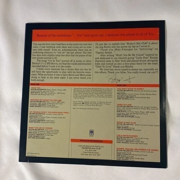 PETER FRAMPTON VINYL RECORD ✨✨✨ - Picture 4 of 6